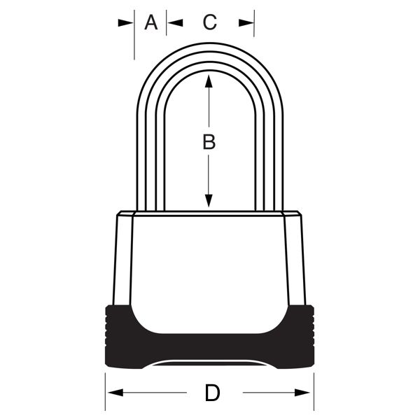 Kombinačný visiaci zámok M176EURDLH - Master Lock Excell - 56mm 3 Kombinačný visiaci zámok M176EURDLH - Master Lock Excell - 56mm – Obrázok 3