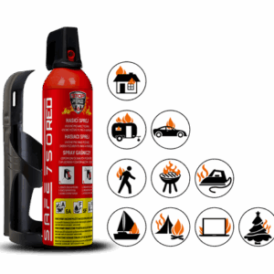 SET Hasiaci sprej SAFE 750 RED + držiak SAFE 75C